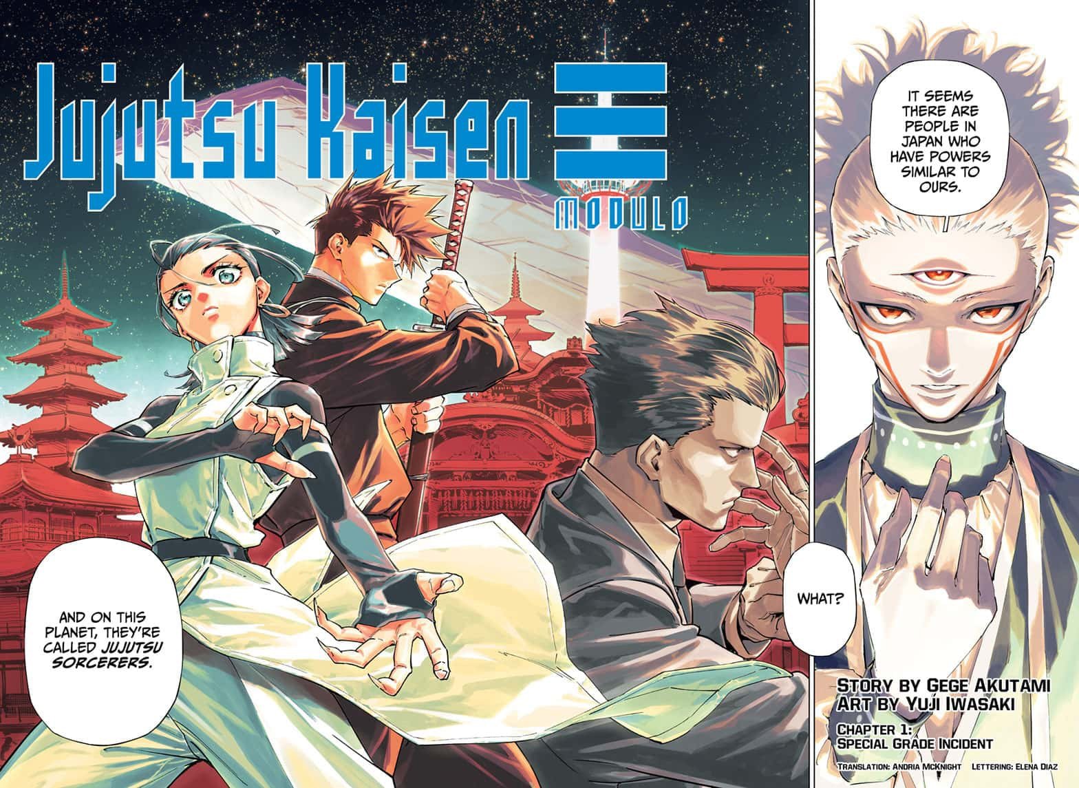 Jujutsu Kaisen Modulo Manga Chapter 1 page 2 - Special Grade Incident scene