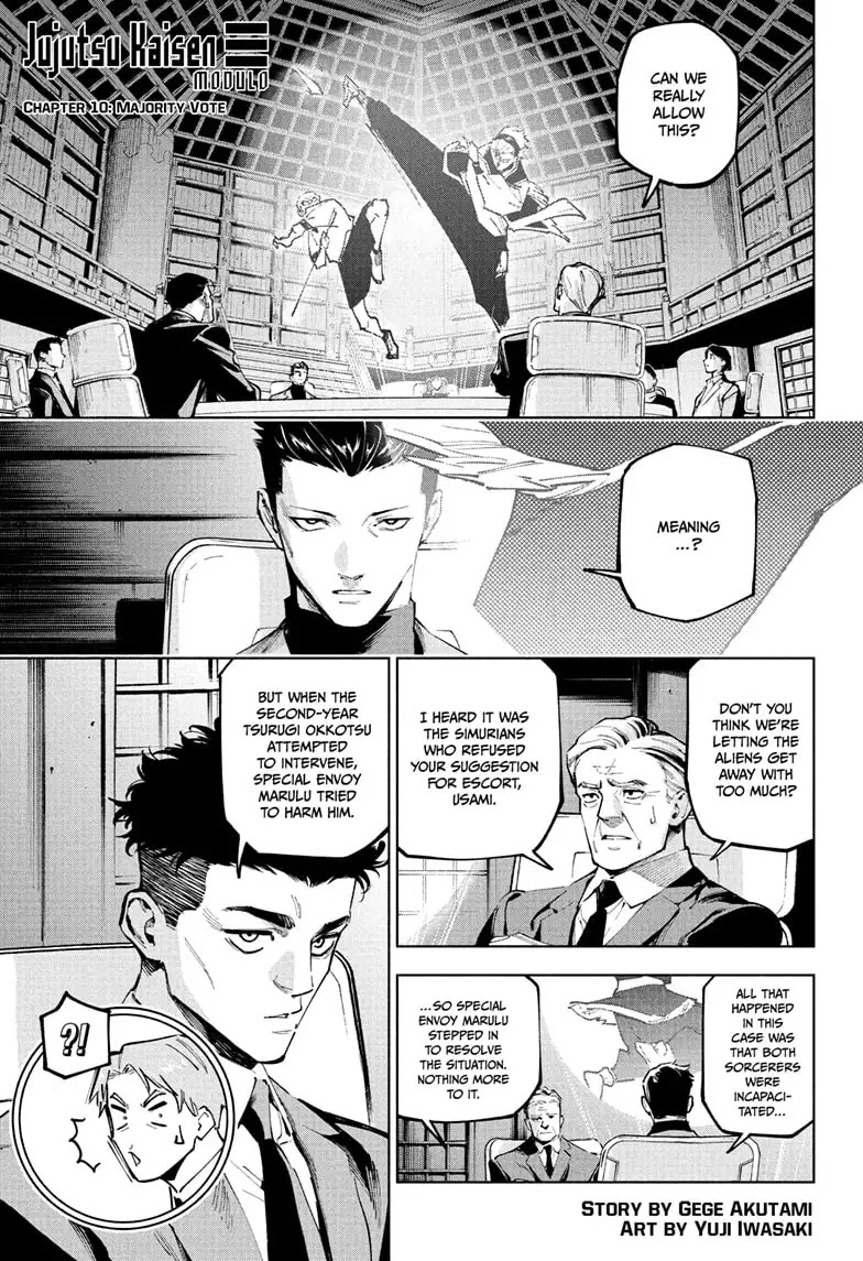 Jujutsu Kaisen Modulo Manga Chapter 10 page 1 - Majority Vote scene