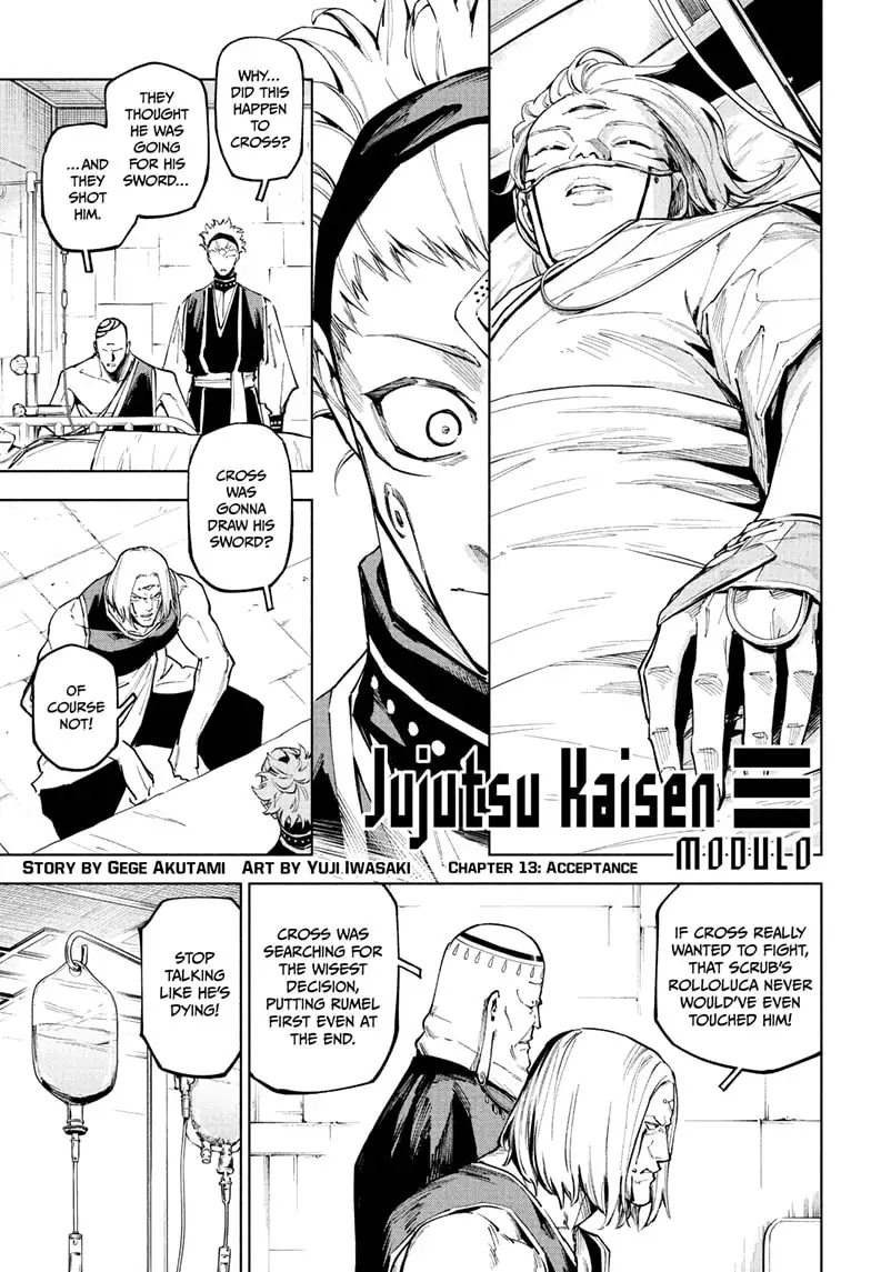 Jujutsu Kaisen Modulo Manga Chapter 13 page 1 - Acceptance scene