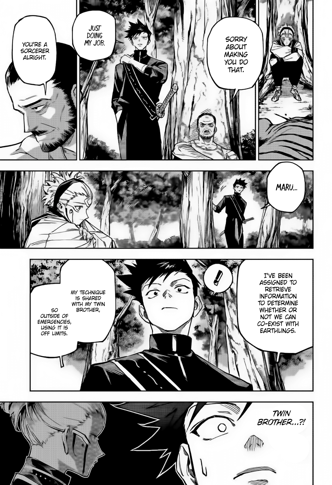 Jujutsu Kaisen Modulo Manga Chapter 3 page 18 - Swimming in the Forest scene