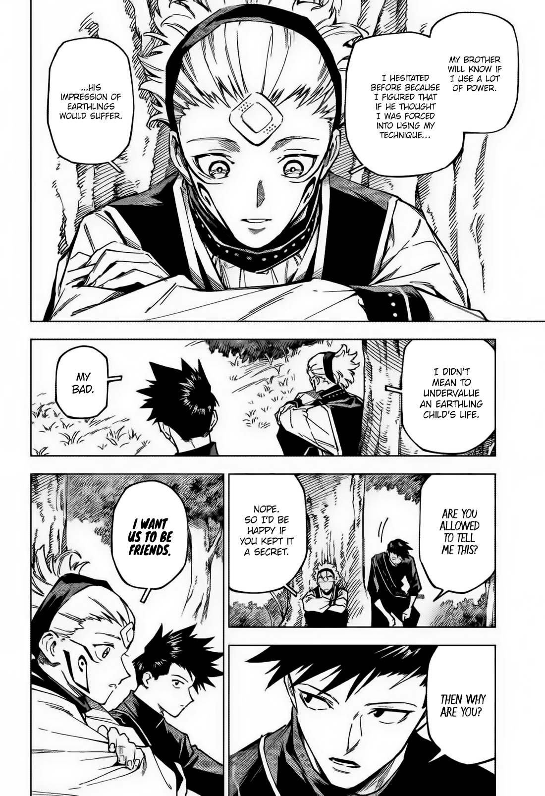Jujutsu Kaisen Modulo Manga Chapter 3 page 19 - Swimming in the Forest scene