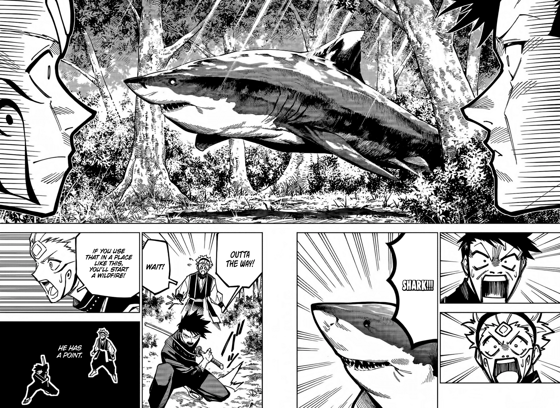 Jujutsu Kaisen Modulo Manga Chapter 3 page 6 - Swimming in the Forest scene