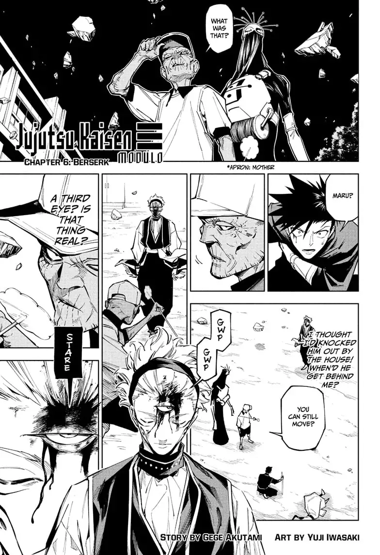 Jujutsu Kaisen Modulo Manga Chapter 6 page 1 - Berserk scene